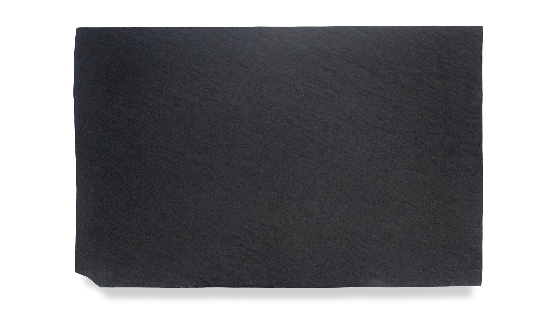 A slab of dark granite with a smooth, uniform surface, featuring subtle natural textures and patterns throughout.